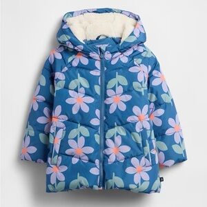 Baby Gap ColdControl Max Floral Puffer Jacket - 6-12 Months. NWOT.
